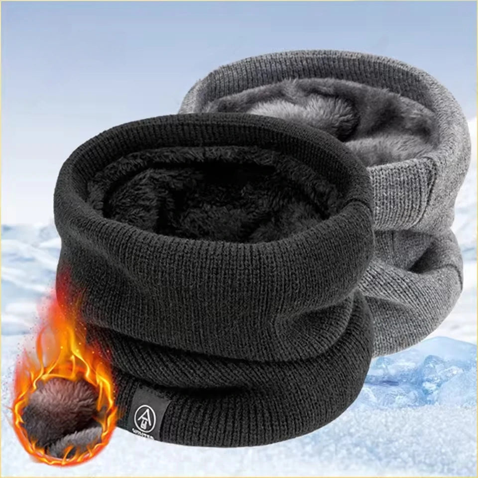 Fleece-Lined Winter Neck Warmer – Windproof Unisex Neck Gaiter