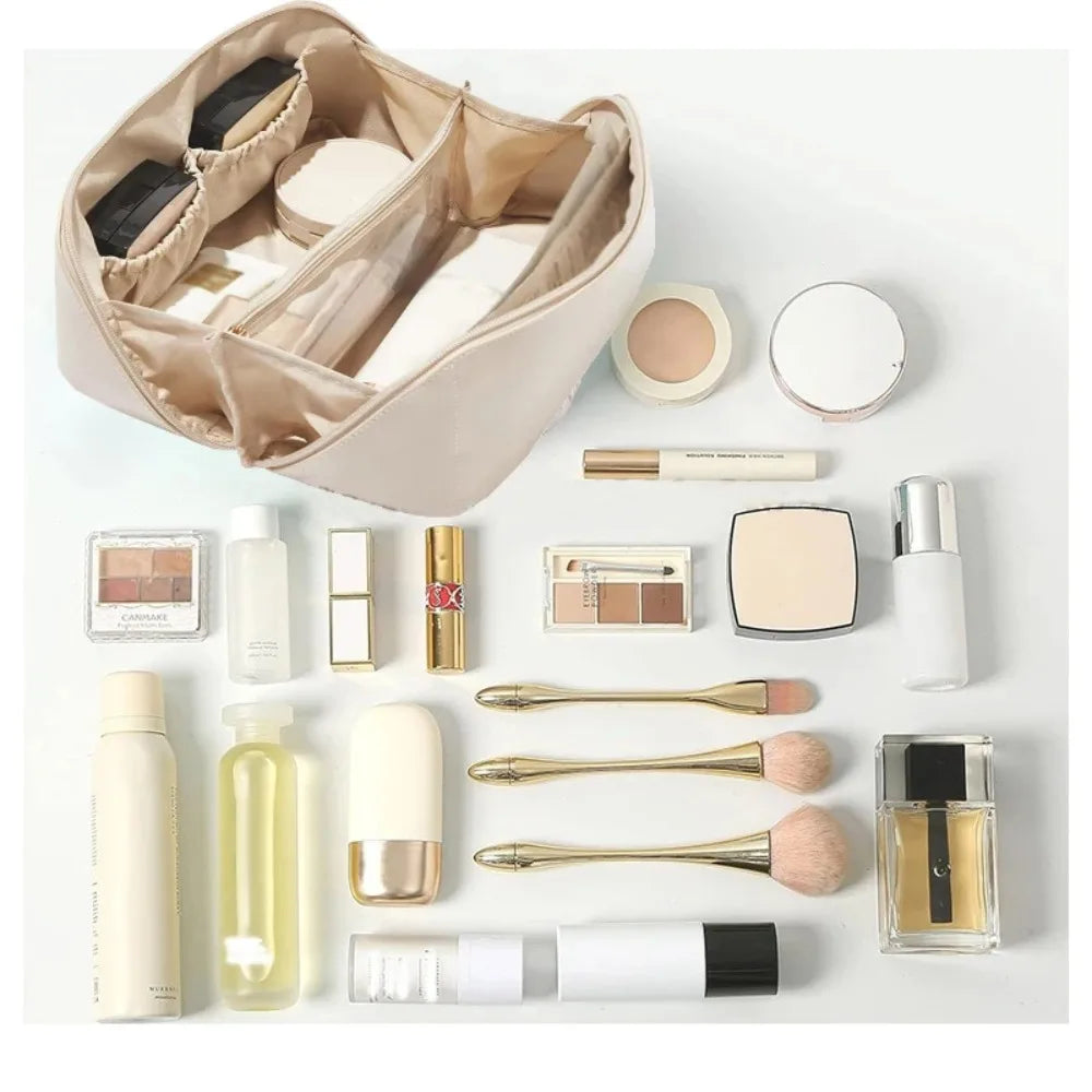 Makeup Organizer Bag – Luxury Toiletry Kit & Cosmetic Travel Case for Women