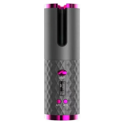 Fer à boucler automatique sans fil | Rechargeable par USB, anti-brûlure, fer à friser sans fil 200°C