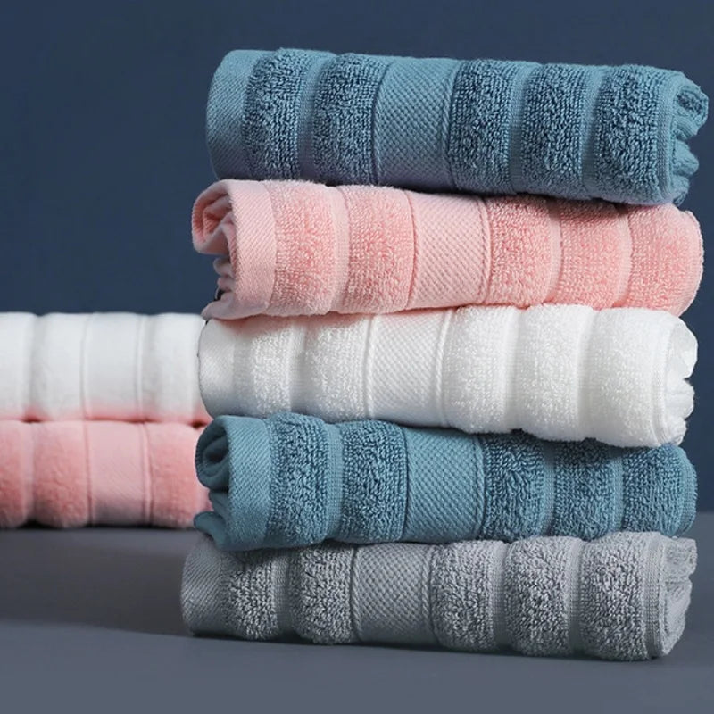 4-Pack Cotton Face Towels – Soft 34 × 34 cm Washcloths