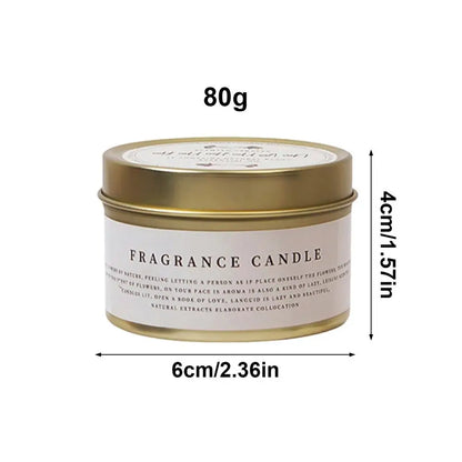 Velas aromáticas de cera de soja | Vela en lata para aromaterapia | 5 fragancias | 20 horas de combustión | Hogar y regalos