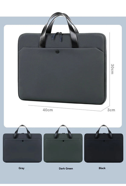 Borsa custodia impermeabile per laptop da 15,6" - Cartella a tracolla per MacBook Air e Pro