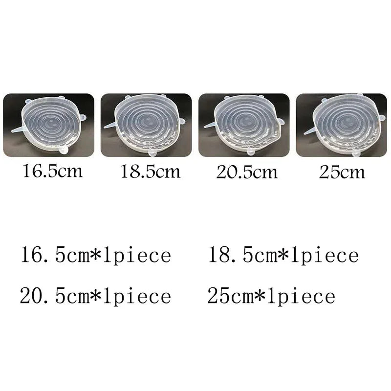 Silicone Stretch Lids – 16 Sizes Universal Food Cover for Bowls, Pots & Pans | Microwave Safe