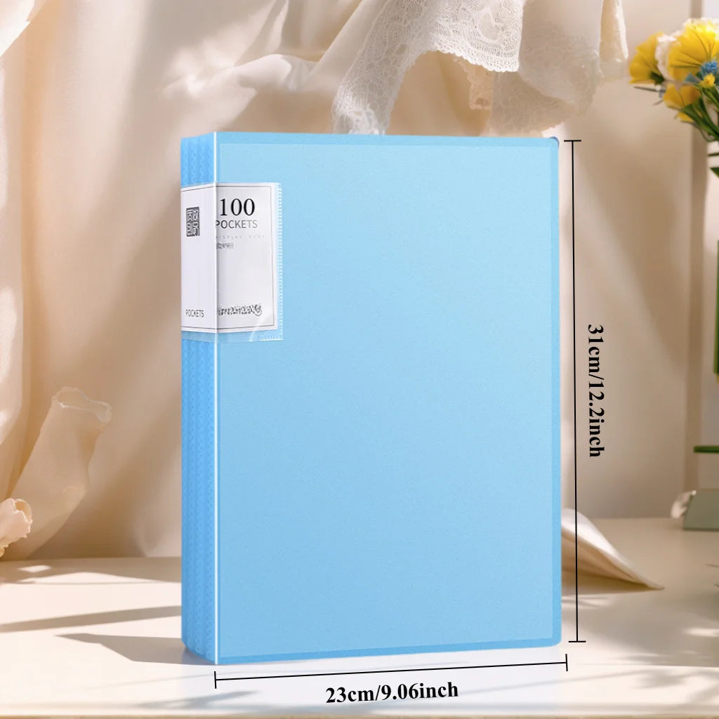 1Pc A4 Transparent Plastic File Folder, Multi-Page Data Bag Office Study Document Case Durable Layered Insert Archive