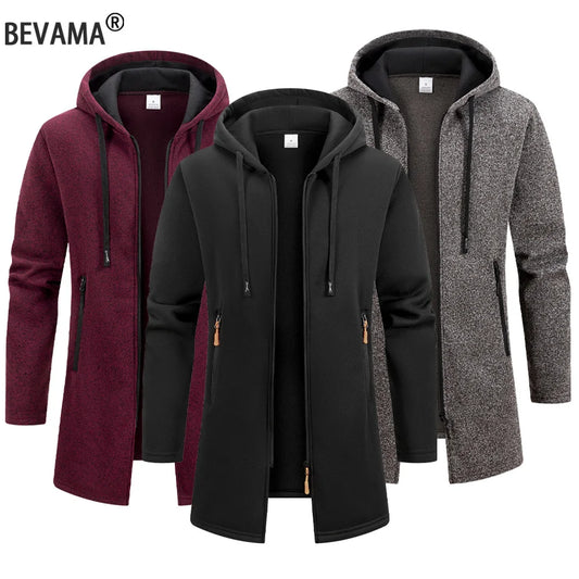 Men's Hooded Zip Jacket for Casual Layering
