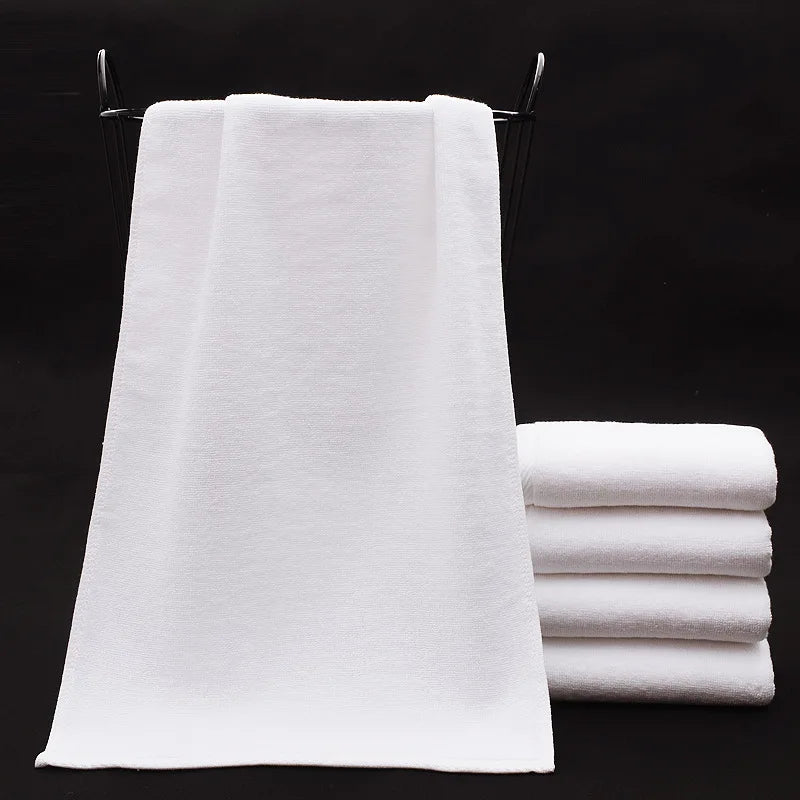 White Hotel Hand Towels – Thick Cotton, 35 × 75 cm, 5 or 10 Pack