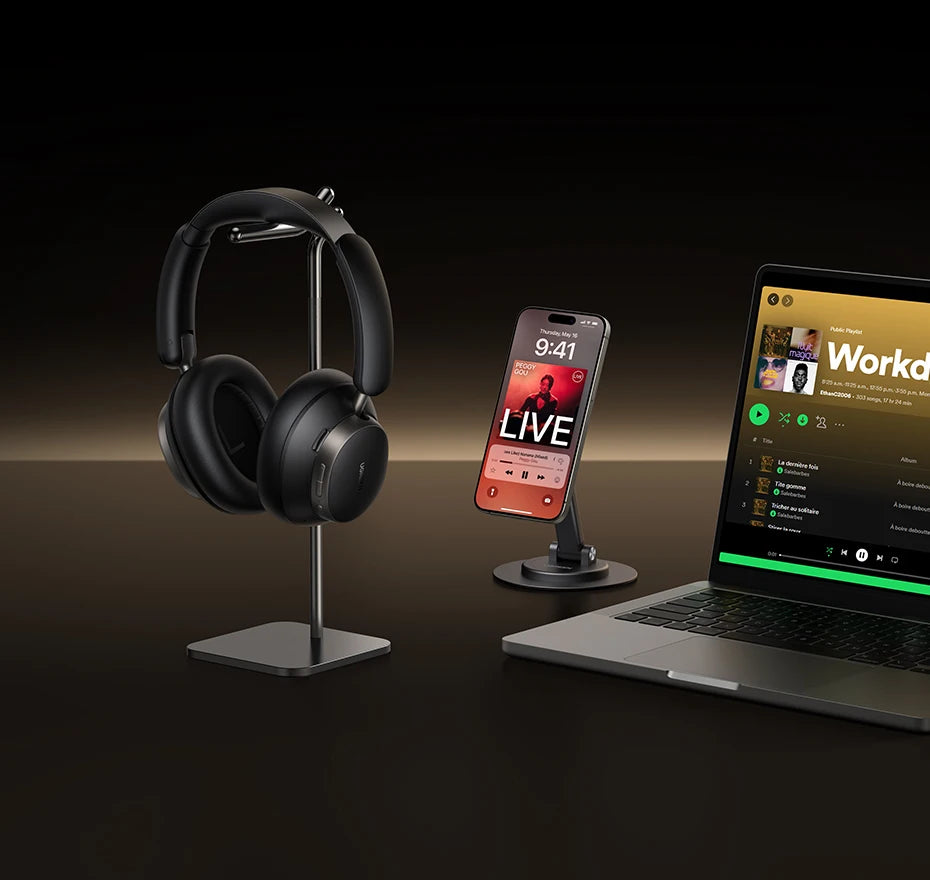 UGREEN Studio Pro ANC Headphones – 48dB Noise Cancelling, Hi-Res LDAC, 120H Battery