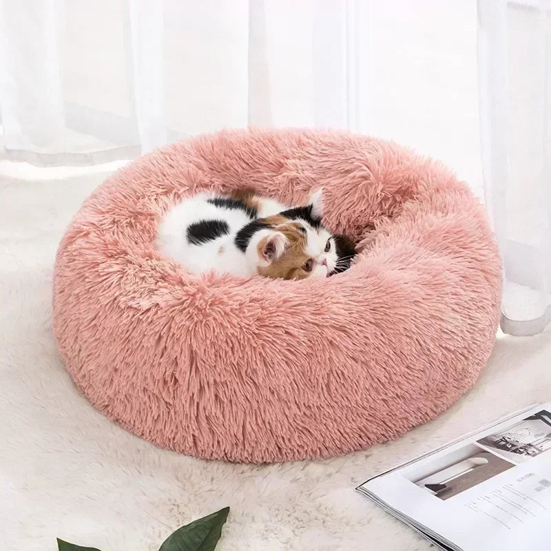 Super Soft Dog Bed Plush Cat Mat Dog Beds For Large Dogs Bed Labradors House Round Cushion Pet Product Accessories