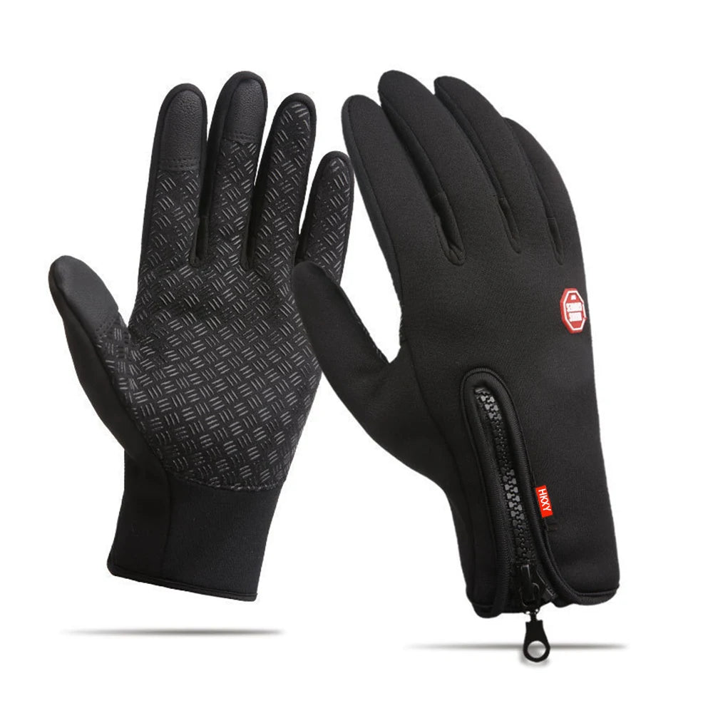 Unisex Water-Repellent Touchscreen Winter Gloves (2 Pairs)
