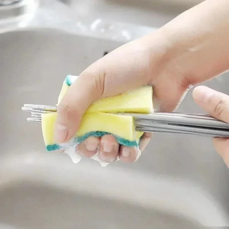 Highly Absorbent Double-Sided Sponge Magic Cleaning Pot Rust Sponge Cleaning Brush Kitchen Cleaning Tool