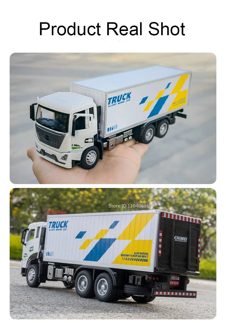 1:32 Die-Cast Produce Transport Truck – Fruit & Veggie Container Toy