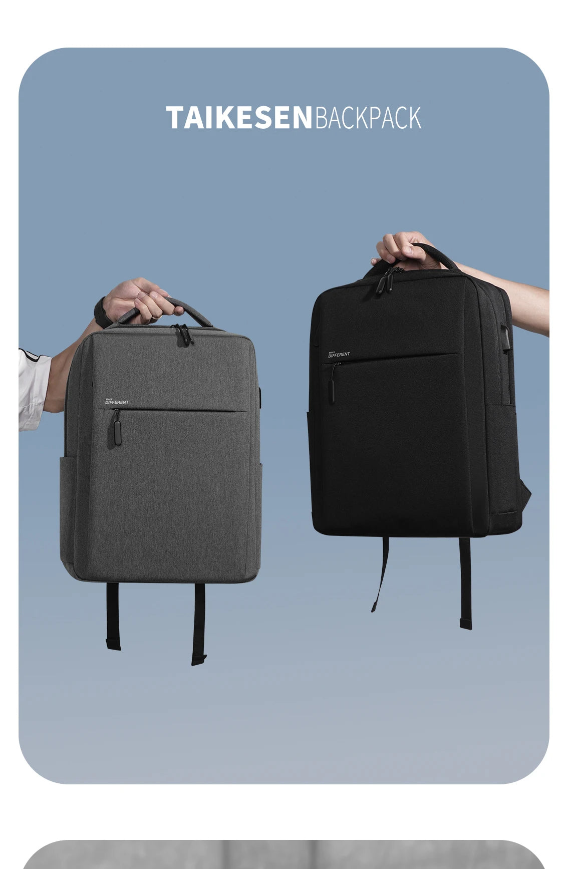 Anti-Theft Laptop Backpack - Travel Daypack & School Rucksack for Men and Women