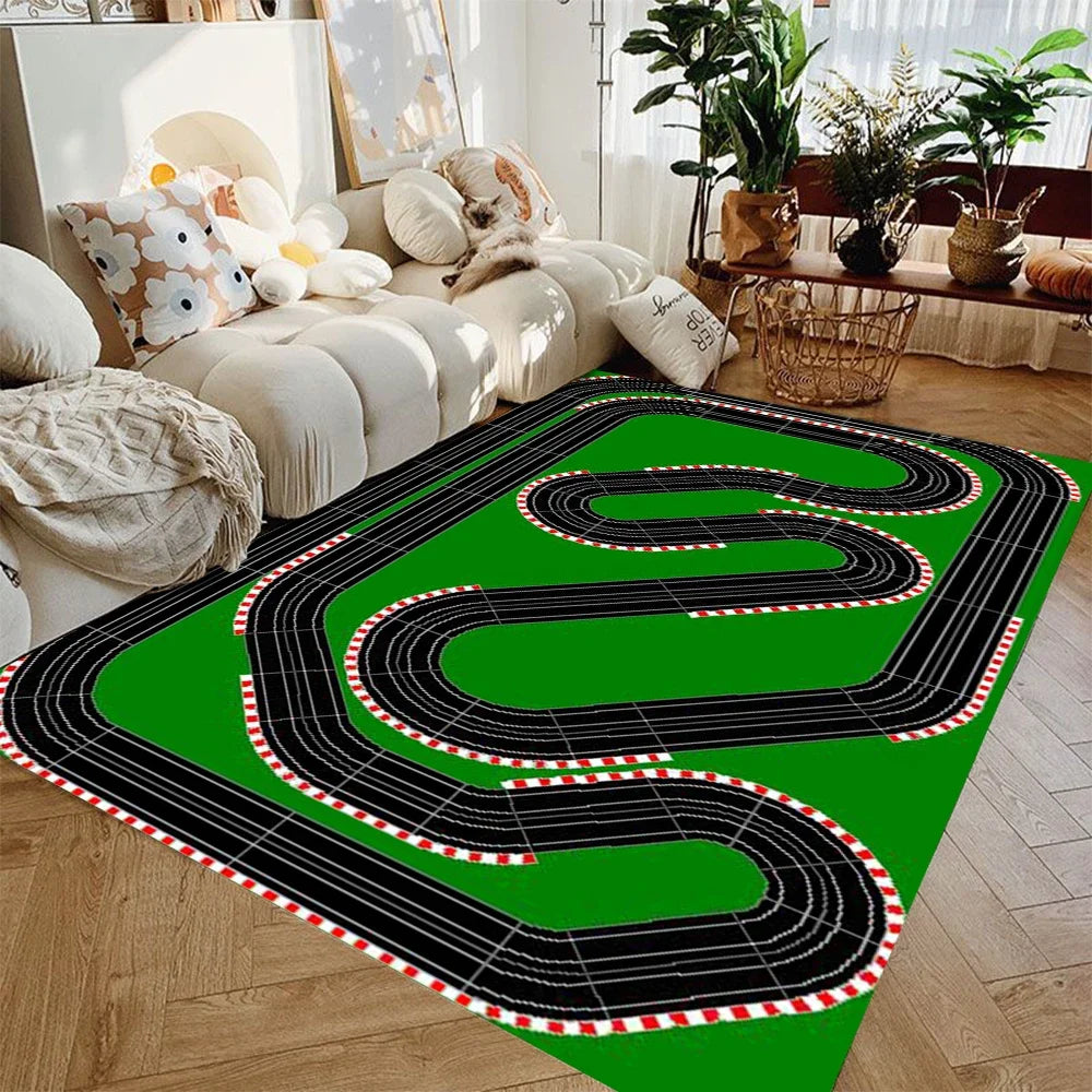 City Road Play Mat for Kids – Non-Slip Car Track Rug, 3 Sizes