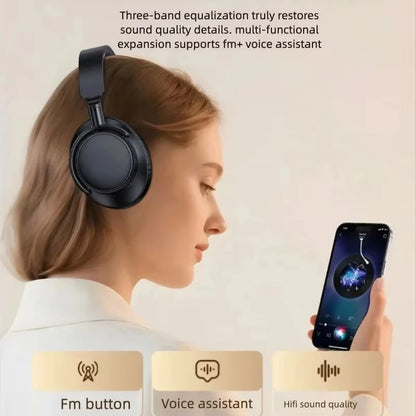 Auriculares Bluetooth circumauriculares con ANC – Cancelación activa de ruido, con cable y inalámbricos