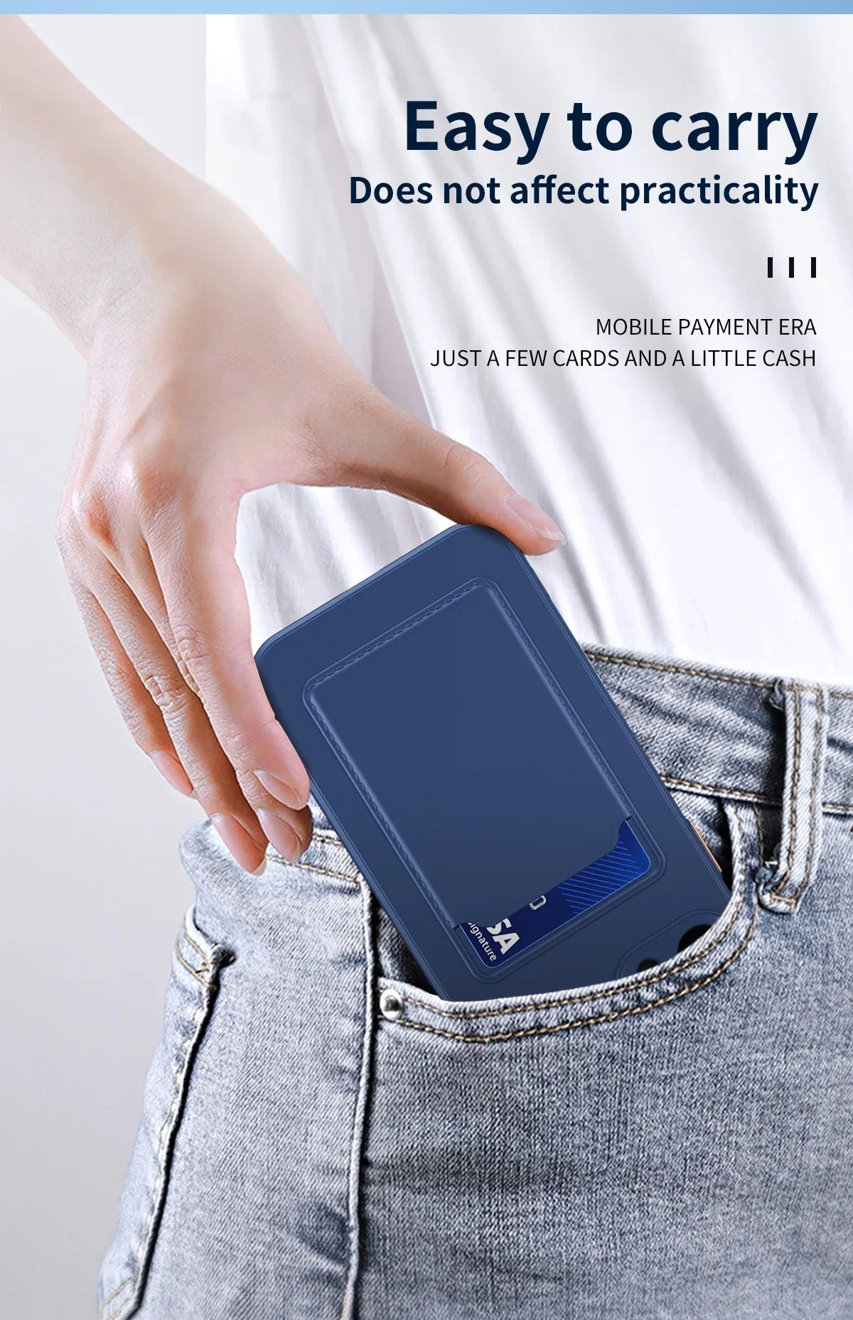 iPhone Card Holder Case with Camera Lens Protection