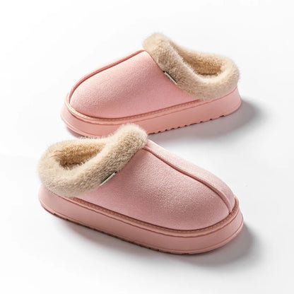 Women's Fluffy Winter Slippers – Warm Non-Slip House Slippers