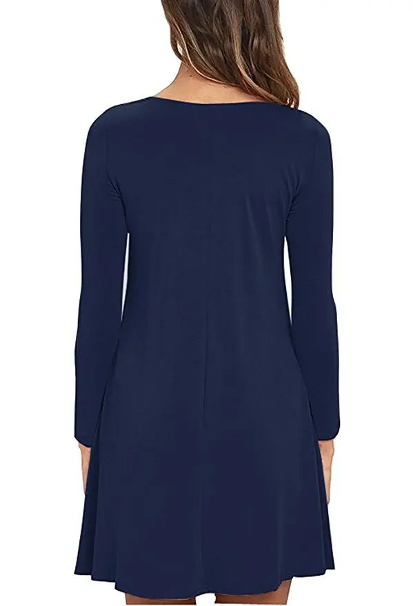 Women's Embroidered A-Line Mini Dress