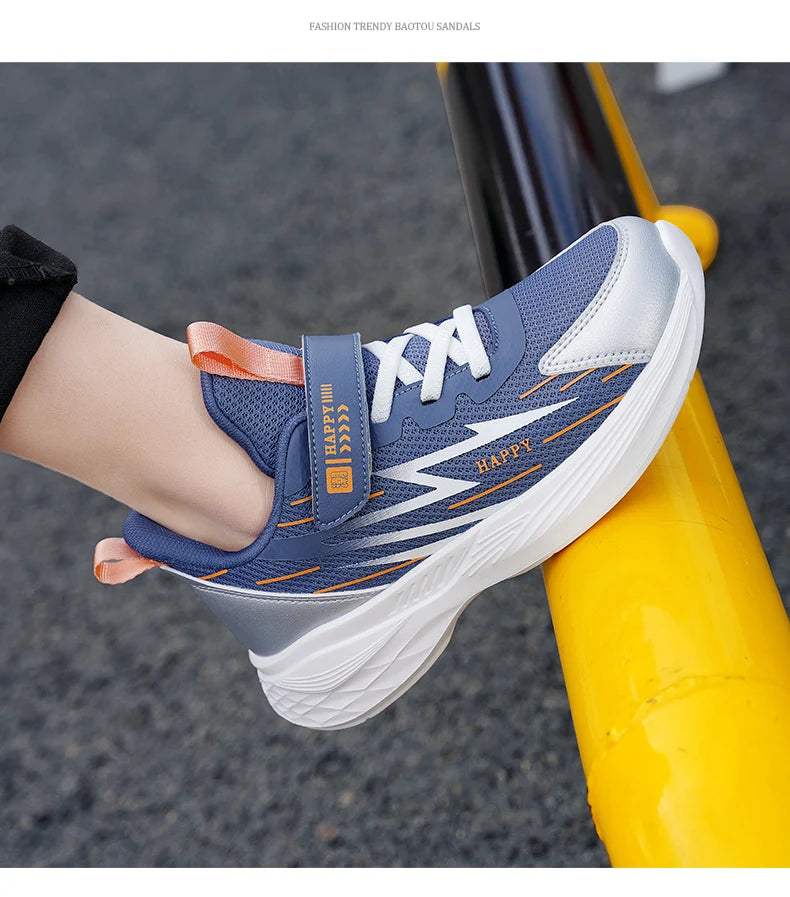 Cute Girls Casual Shoes White Mesh Sneakers Student Kids Summer Sock Footwear Fashion Children Sport Shoes Tenis Running Autumn