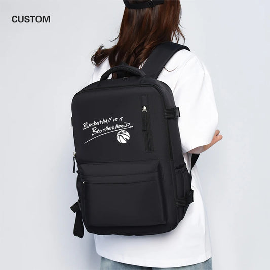 Mochila para portátil con foto y nombre personalizados - Bolso de viaje de gran capacidad personalizado