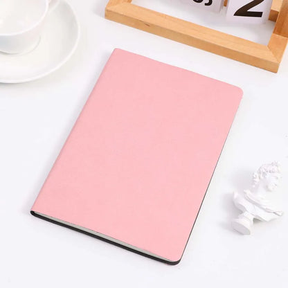 Carnet A5 en cuir souple | 120 pages, couverture imperméable, journal en PU flexible