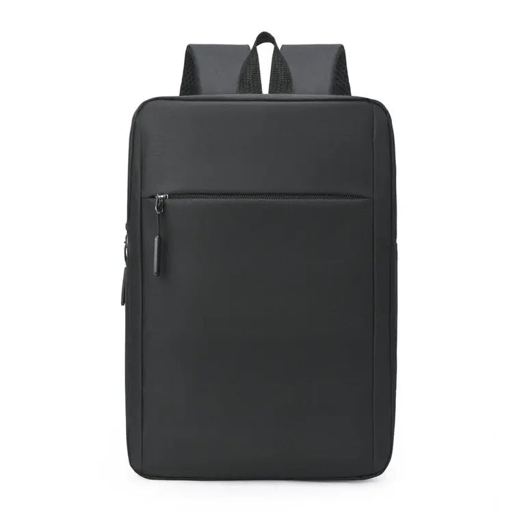 Minimalist Commuter Laptop Backpack - Solid Colour Large Capacity Business Bag