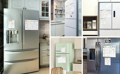 Magnetic Fridge Calendar – Dry-Erase Monthly & Weekly Planner
