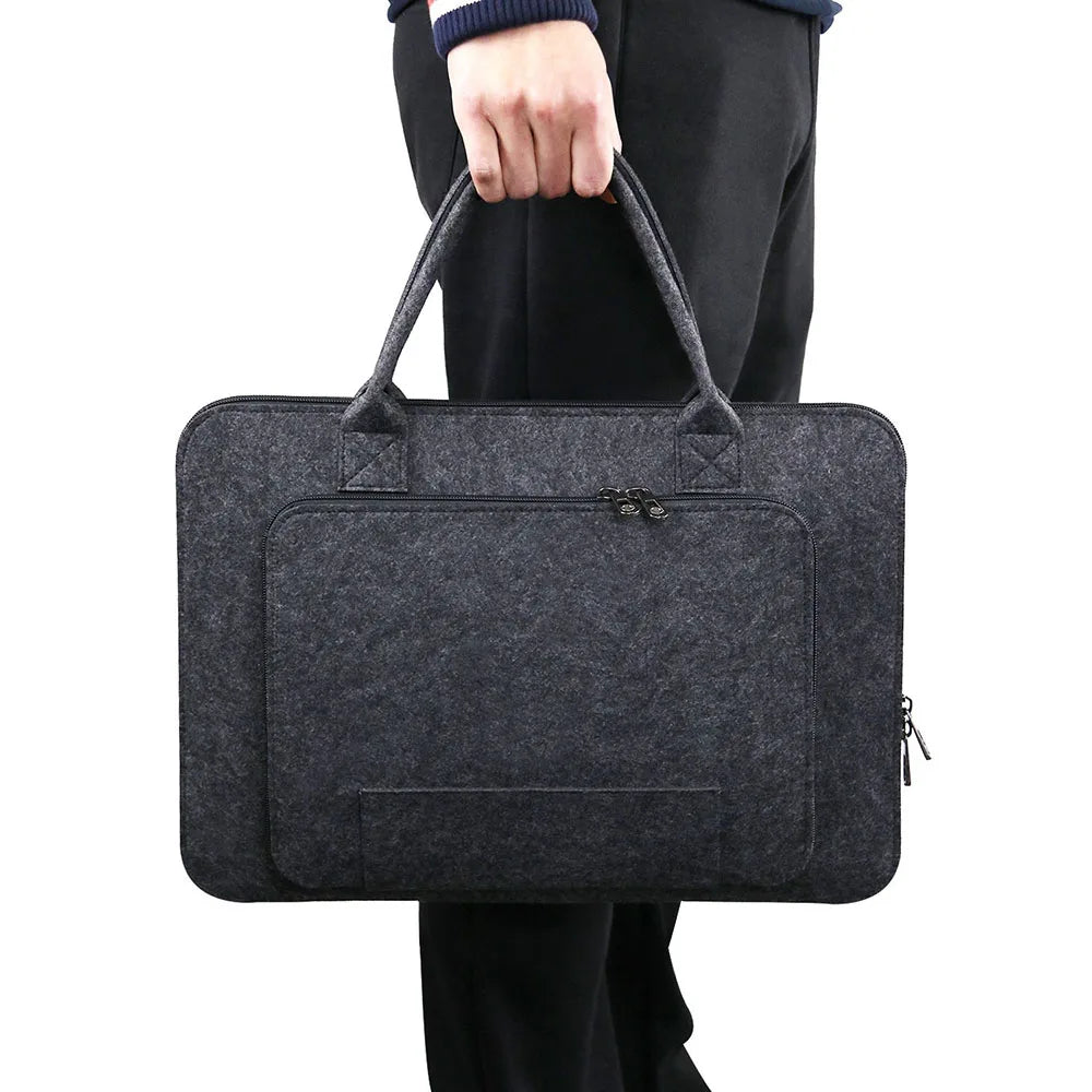 Felt Laptop Sleeve 11"-17" - Soft Notebook Case with Handle for Asus & Lenovo