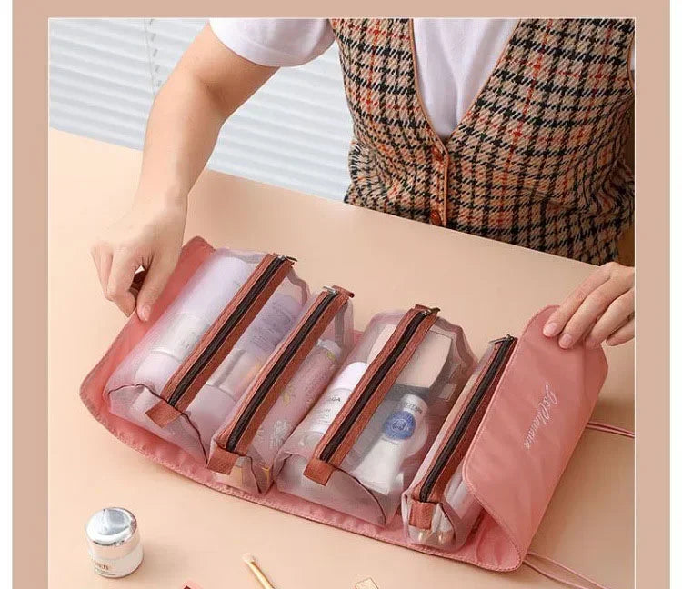 Makeup Organizer Bag – Luxury Toiletry Kit & Cosmetic Travel Case for Women