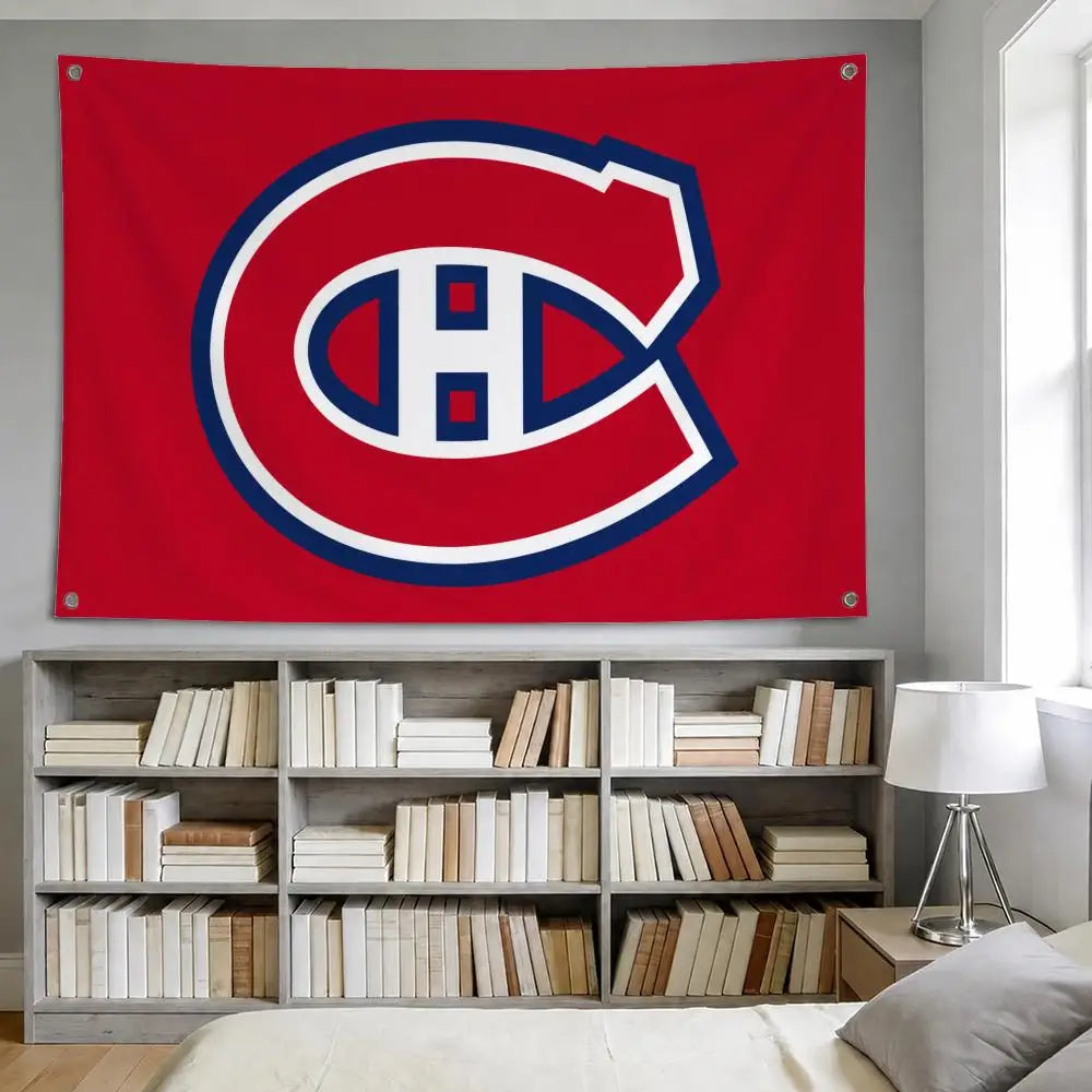 Montreal Canadiens Fan Flag | Sports Decor Wall Hanging Banner for Indoor & Outdoor