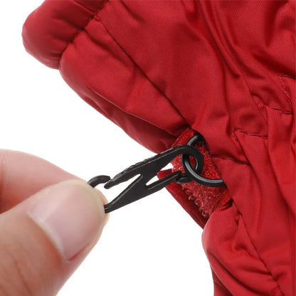 Guantes de esquí ajustables para niños – Guantes para nieve con forro de terciopelo (5–9 años)