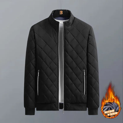 DEE MOONLY Herren-Jacke mit Muster und Reißverschluss vorne