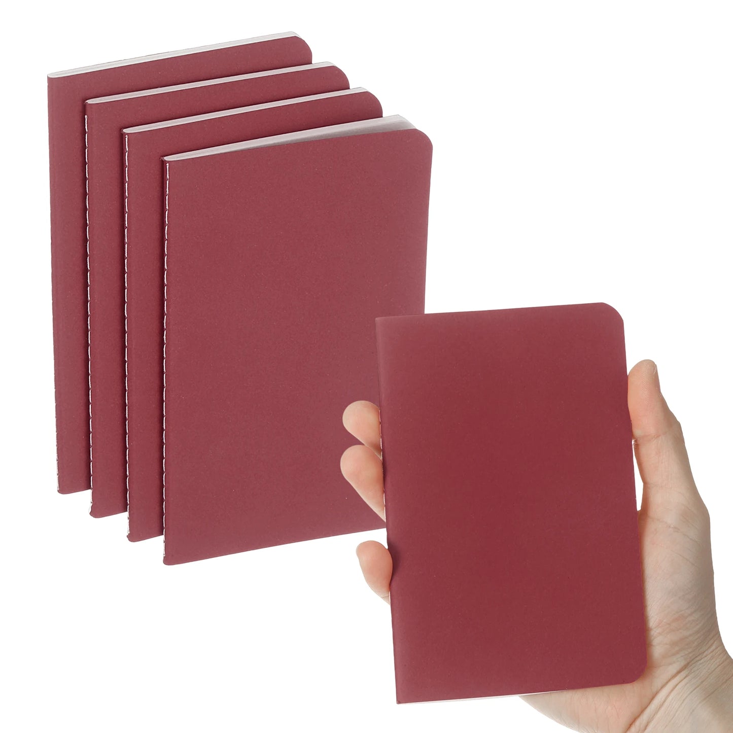 4/6Pcs A6 Mini Pocket Notebook Kraft Paper Lined Journal Memo Pad 30 Sheets/60 Pages Portable Notebook Notepad Office Supplies