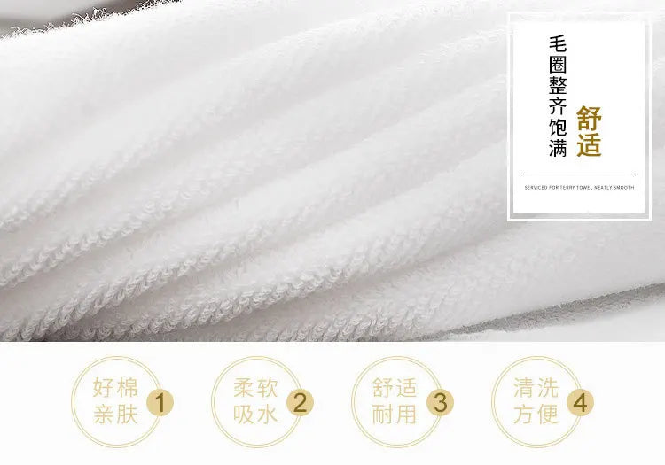 White Hotel Hand Towels – Thick Cotton, 35 × 75 cm, 5 or 10 Pack