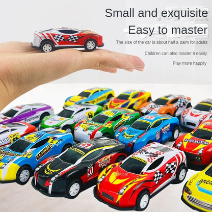 12 coches de carreras de aleación con mecanismo de retroceso – Set de coches de metal fundido a escala 1:64 para niños