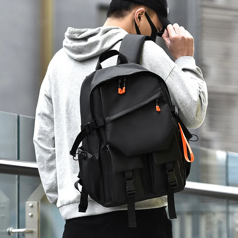 Luxury Men's 15.6" Laptop Backpack - Waterproof High-Capacity Travel & School Bag