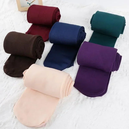 Fleece-Lined Sheer-Look Tights – Women's Thermal Winter Tights
