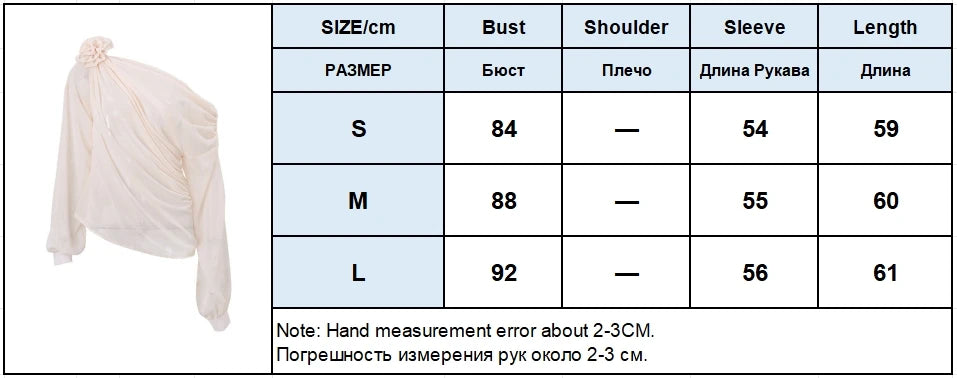 Women's Chiffon Blouse – Tie Flower Slash Neck Loose Top for Spring & Summer