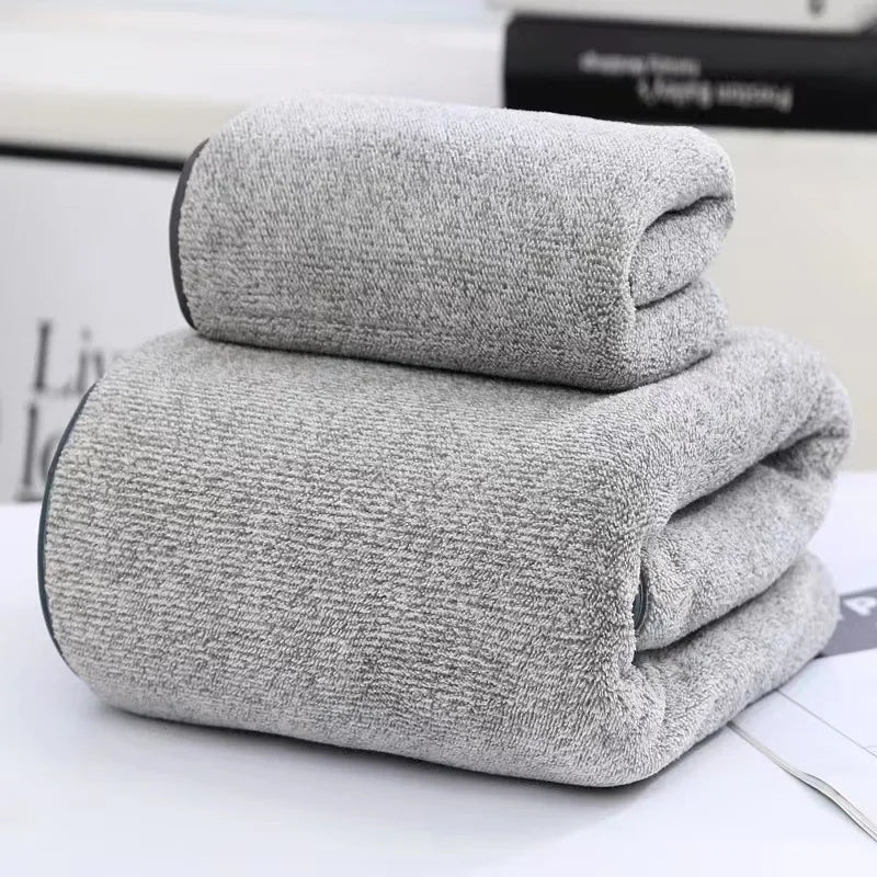 Coral Fleece Towel Set – Quick-Dry Bathroom Towels