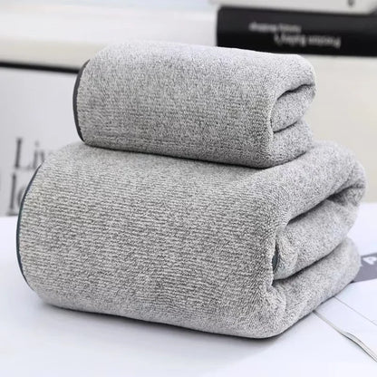 Korallenfleece-Handtuchset – Schnelltrocknende Badetücher