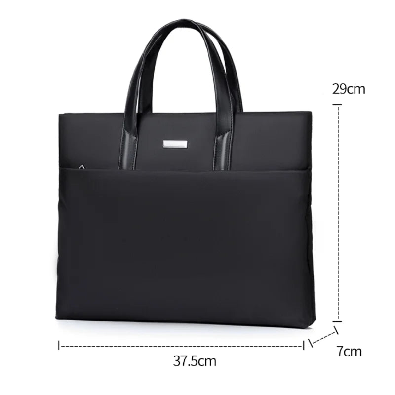 Large Capacity Laptop Tote Bag - Business Office Handbag with Notebook Compartment