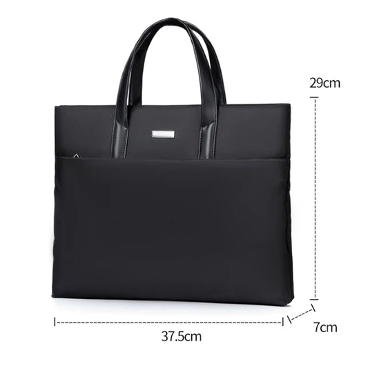 Large Capacity Laptop Tote Bag - Business Office Handbag with Notebook Compartment