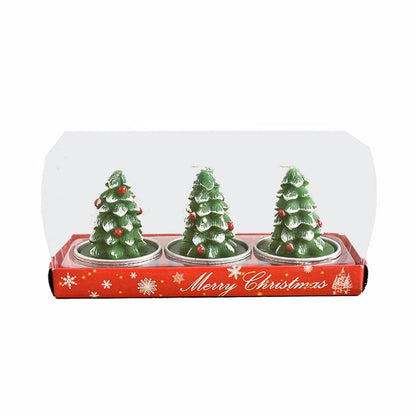 Weihnachtsfiguren-Kerzen 3er-Pack | Weihnachtsmann, Schneemann & festliche Motive | 6 Farben | Weihnachts- & Hochzeitsdekoration