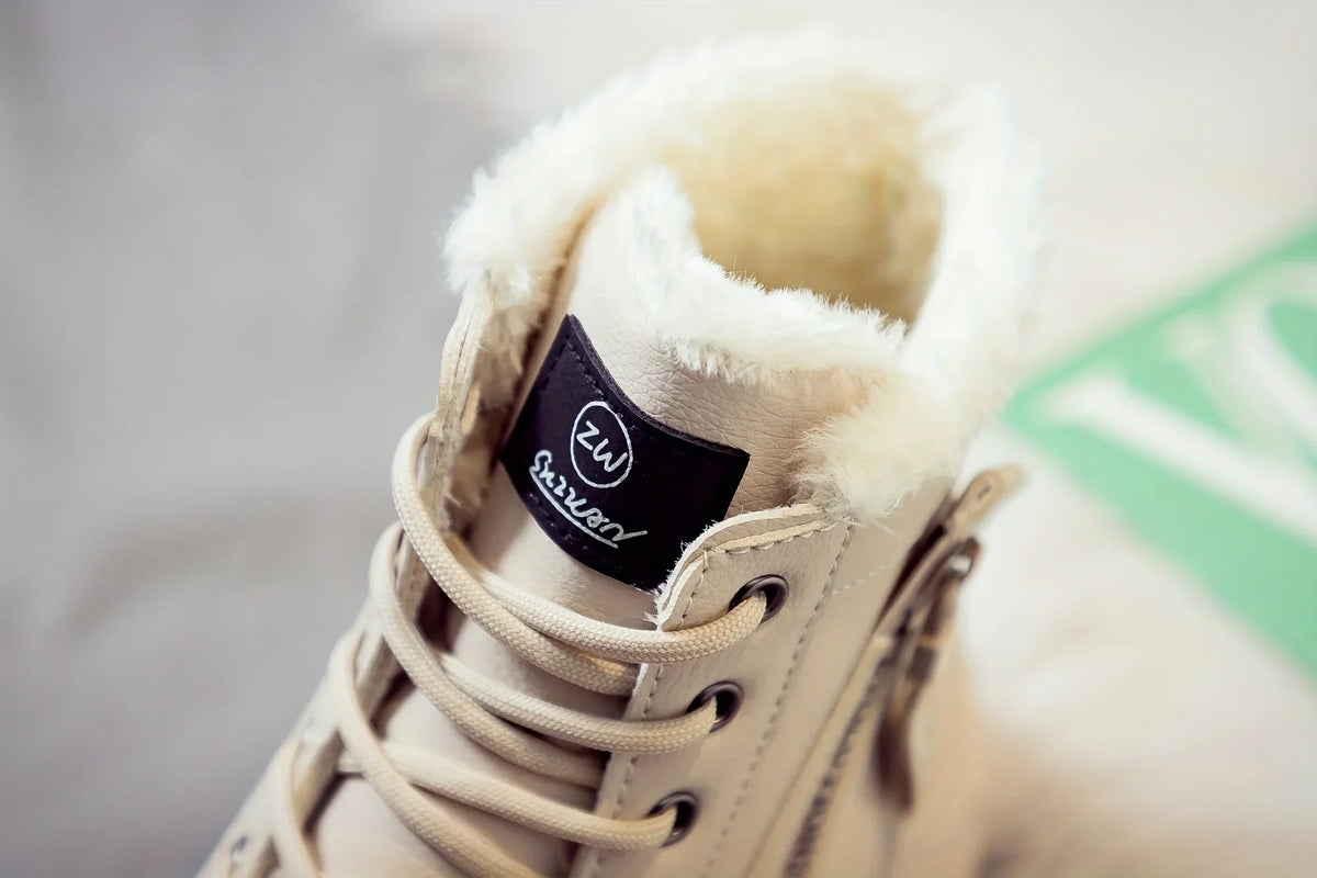 Winter Women Snow Boots Anti‑Slip Warm Fur Lined Martin Boots Casual Ankle Booties Fashion Outdoor Daily Wear Shoes
