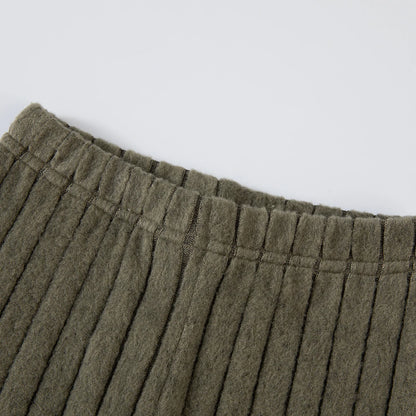 Conjunto de suéter y pantalones de bloques de color para niño - Atuendo de invierno de manga larga, tallas 90-130
