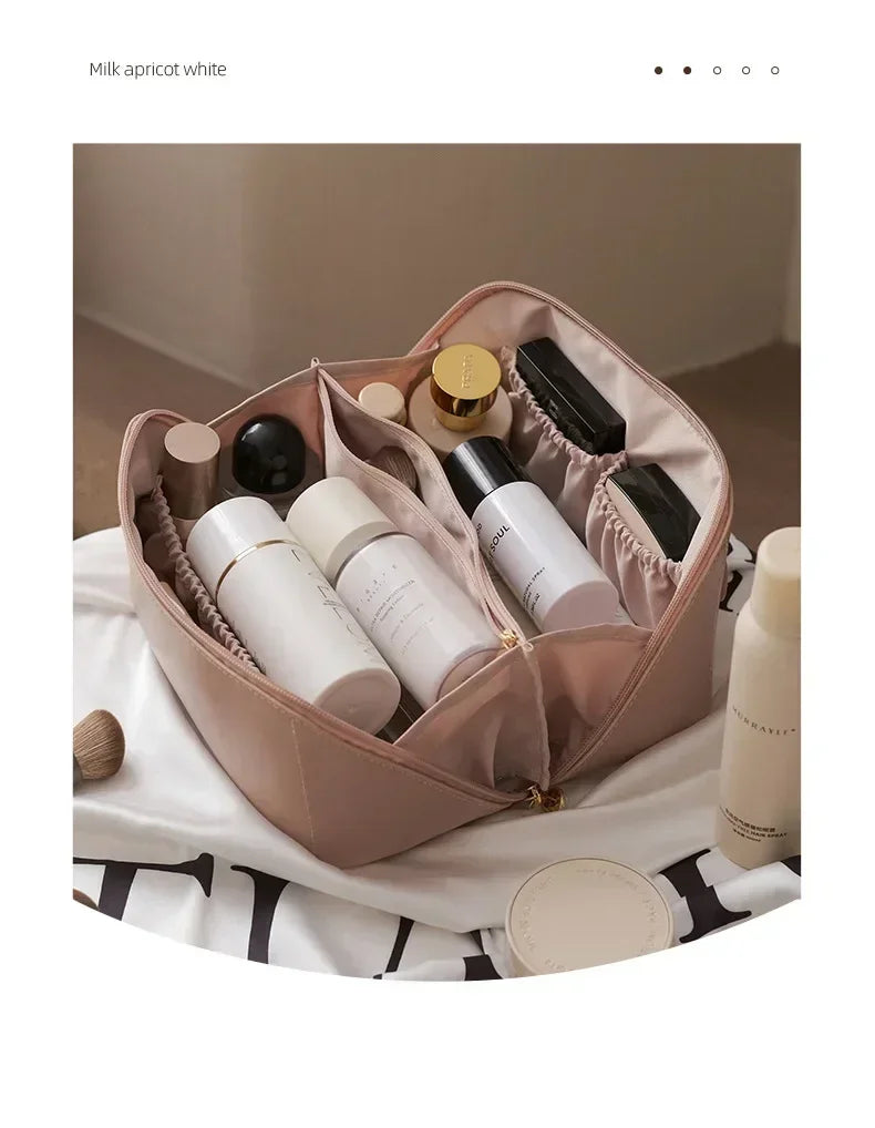 Makeup Organizer Bag – Luxury Toiletry Kit & Cosmetic Travel Case for Women