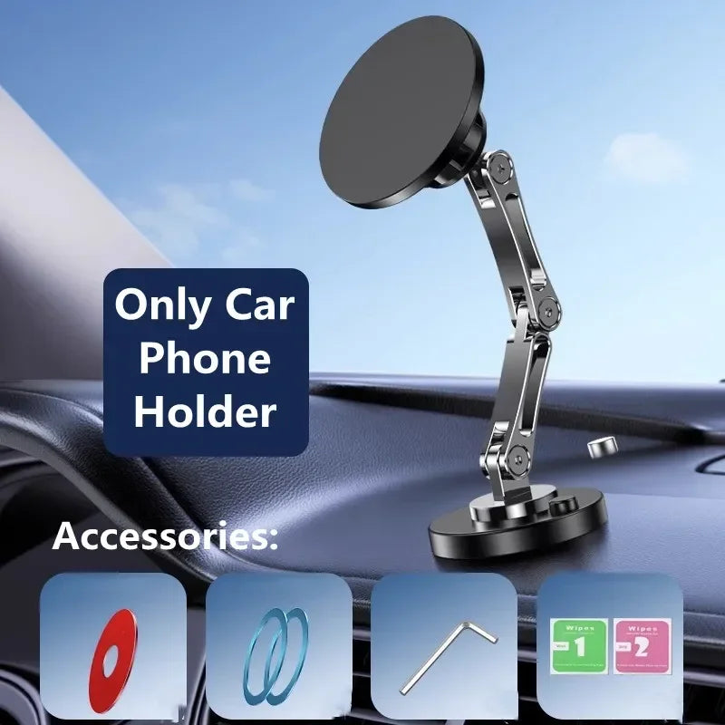 Magnetic Wireless Car Charger Stand & Phone Mount