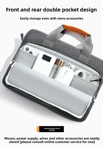 Funda tipo maletín para portátil MacBook de 13"-16" - Maletín de trabajo delgado para Air, Pro M1-M4