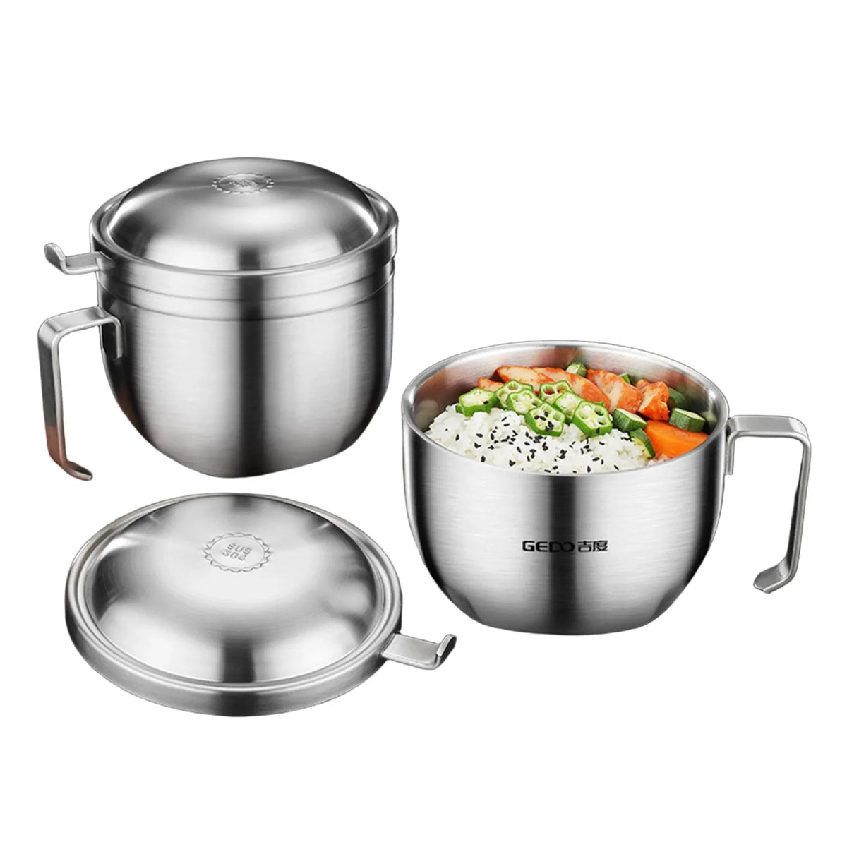 GEDO Insulated 304 Stainless-Steel Food Bowl