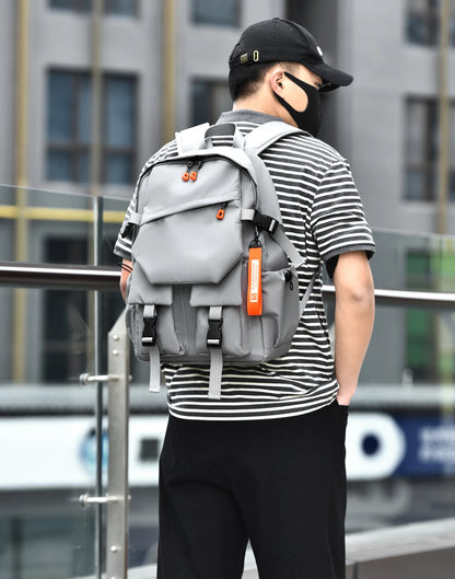 Mochila de lujo para portátil de 15,6" para hombre - Mochila impermeable de gran capacidad para viajes y escuela