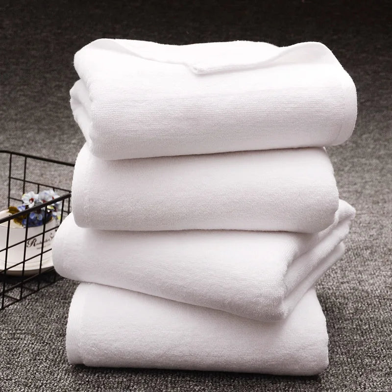 White Hotel Hand Towels – Thick Cotton, 35 × 75 cm, 5 or 10 Pack